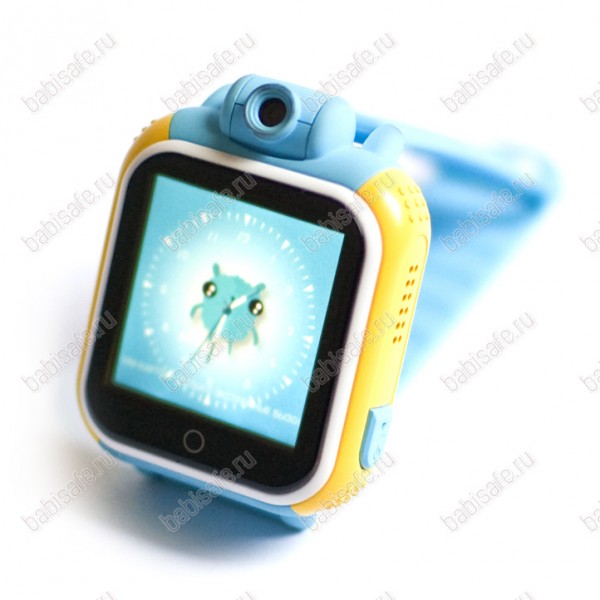 Детские часы телефон с gps трекером GW1000 Wonlex голубые