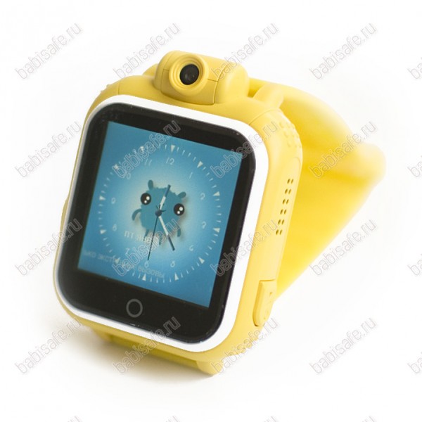 Детские часы телефон с gps трекером GW1000 Wonlex желтые