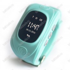 Детские часы телефон с gps трекером GW300 Smart baby watch голубые 