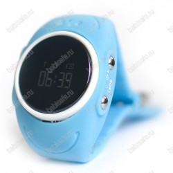 Детские влагостойкие часы телефон с gps трекером GW300S голубые