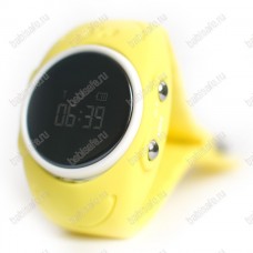 Детские влагостойкие часы телефон с gps трекером GW300S желтые