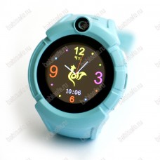 Детские часы телефон с gps трекером GW600 Wonlex Smart baby watch Q360 голубые