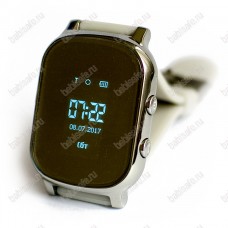 Детские часы телефон с gps трекером GW700 Wonlex Smart baby watch T58 серебристые