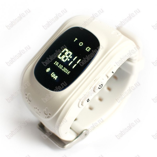 Детские часы телефон с gps трекером Q50 Smart baby watch белые