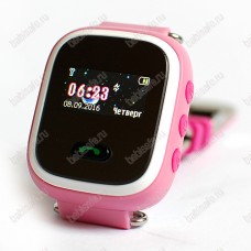 Детские часы телефон с gps трекером GW900S Smart baby watch Q60 розовые