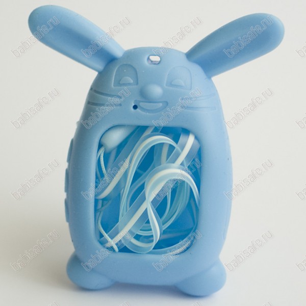 Кролик кулон для детских умных часов голубой