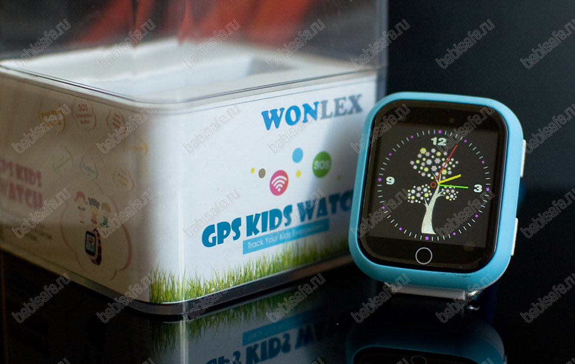 Детские часы телефон с gps трекером GW200S  голубые