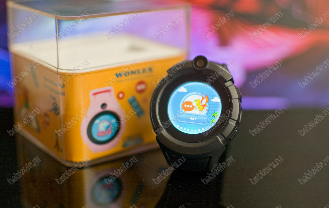 Детские часы телефон с gps трекером GW600, Q360 черные