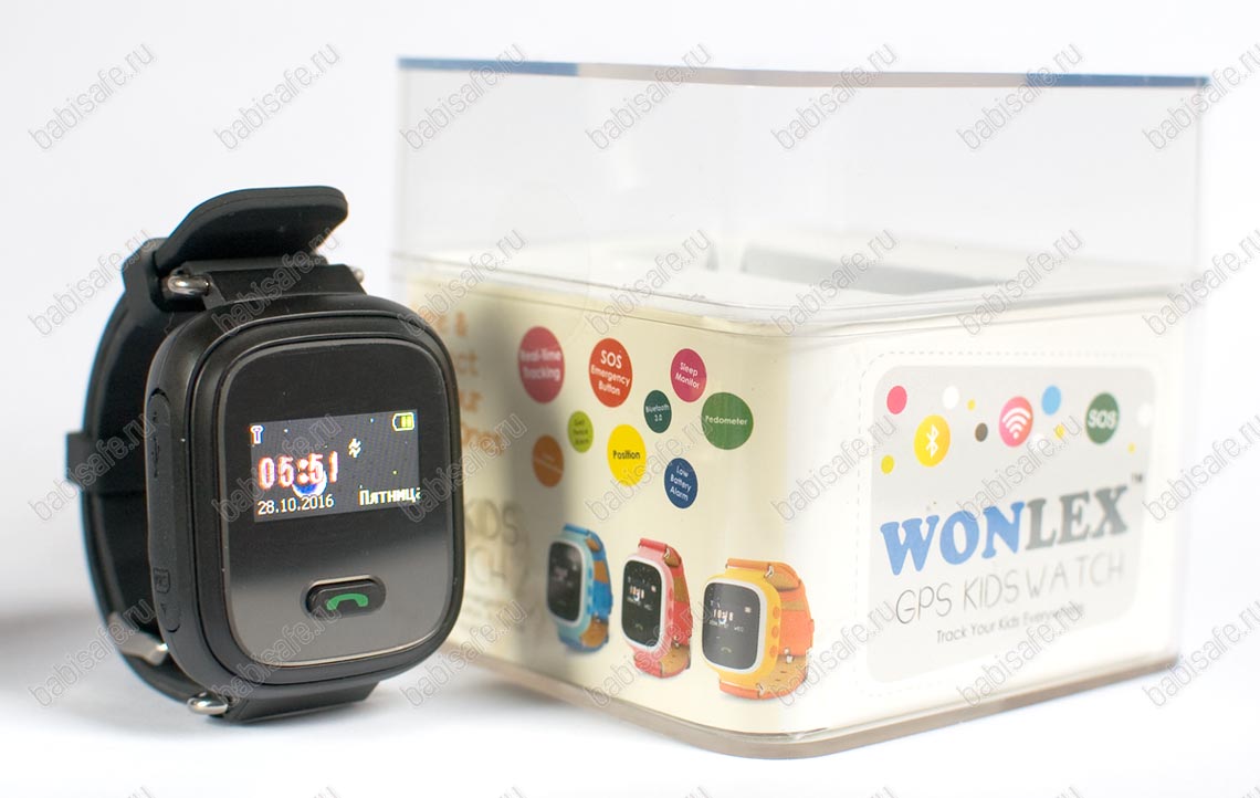 Детские часы с gps трекером Q60 (GW900S) черные