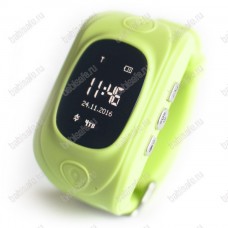 Детские часы телефон с gps трекером GW300 Smart baby watch зеленые