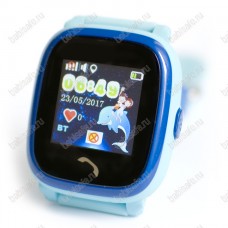 Детские влагостойкие часы телефон с gps трекером GW400S голубые
