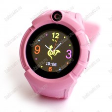 Детские часы телефон с gps трекером GW600 Wonlex Smart baby watch Q360 розовые