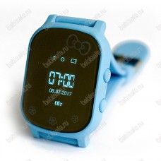Детские часы телефон с gps трекером GW700 Wonlex Smart baby watch T58 голубые