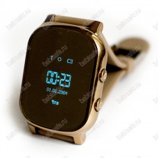 Детские часы телефон с gps трекером GW700 Wonlex Smart baby watch T58 золотые