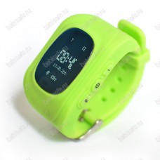 Детские часы телефон с gps трекером Q50 Smart baby watch зеленые