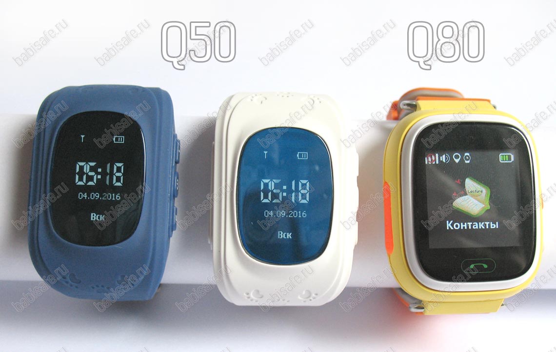 Детские умные часы-телефон с gps трекером Q50 и Q80